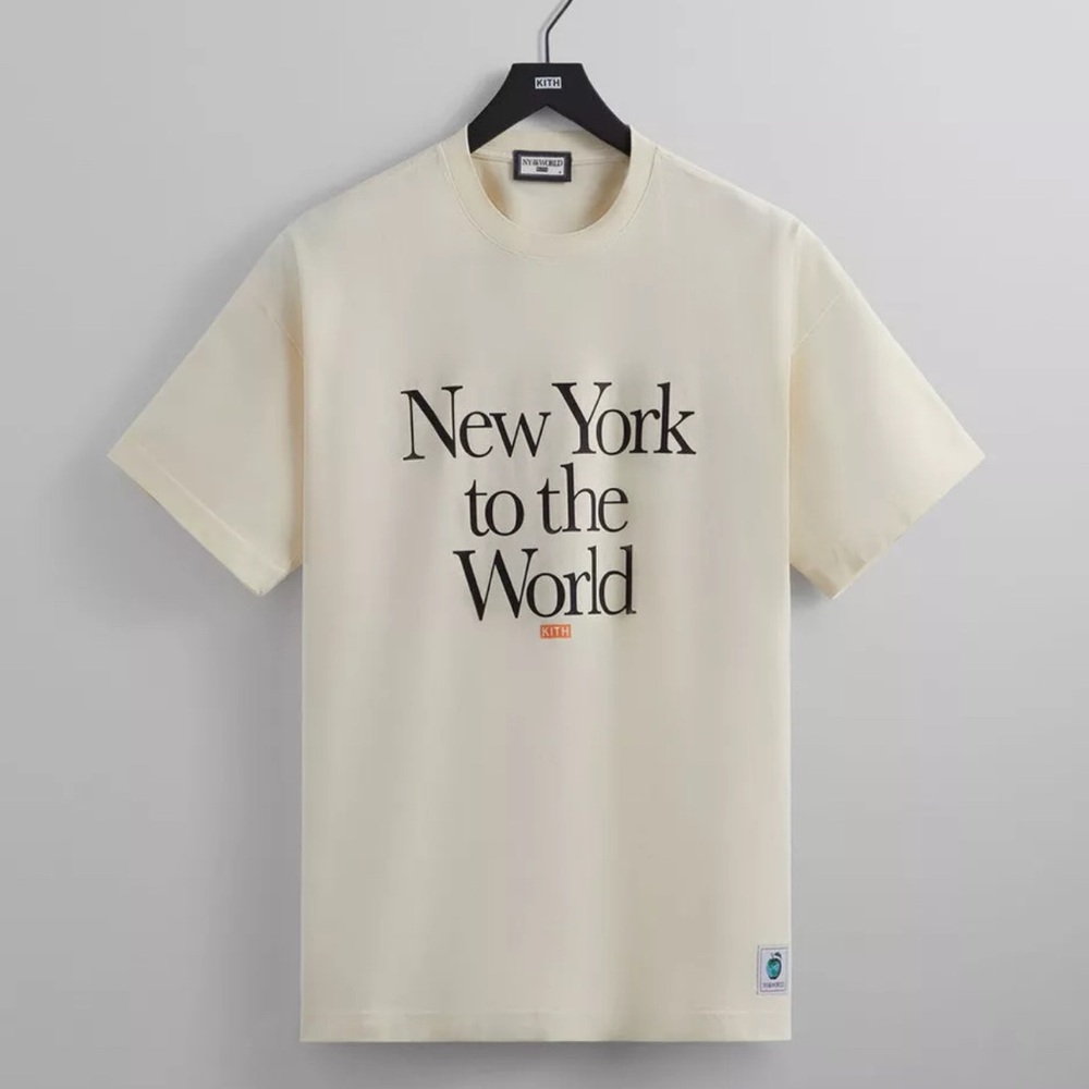 Kith Cream New York To The World Tee